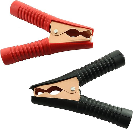 Car Alligator Clips Battery Clamps Crocodile Clip 100a - 2pcs - Red+Black