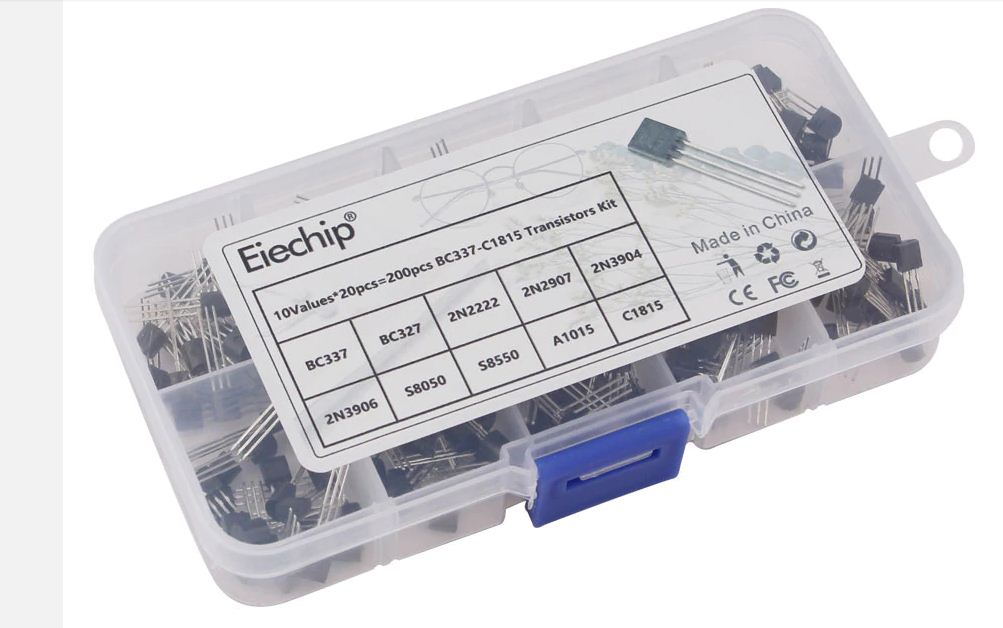 Assorted Transistors 200 Pack